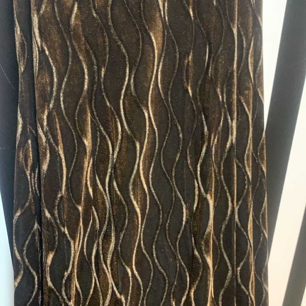 Vintage 1993 Scott McClintock Burnout Velvet Racerback Maxi Dress Size Medium 8 - Picture 5 of 17